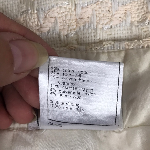 CHANEL AUTHENTIC tweed coat & skirt set - Picture 6 of 8